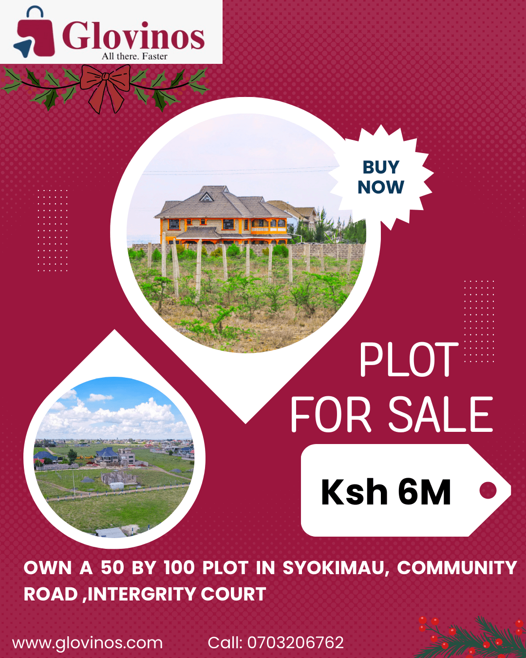 50 BY 100 PLOT IN SYOKIMAU COMMUNITY ROAD (INTEGRITY COURT))